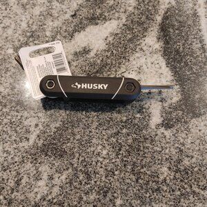 Husky 9 piece folding  key set  - hex key set.